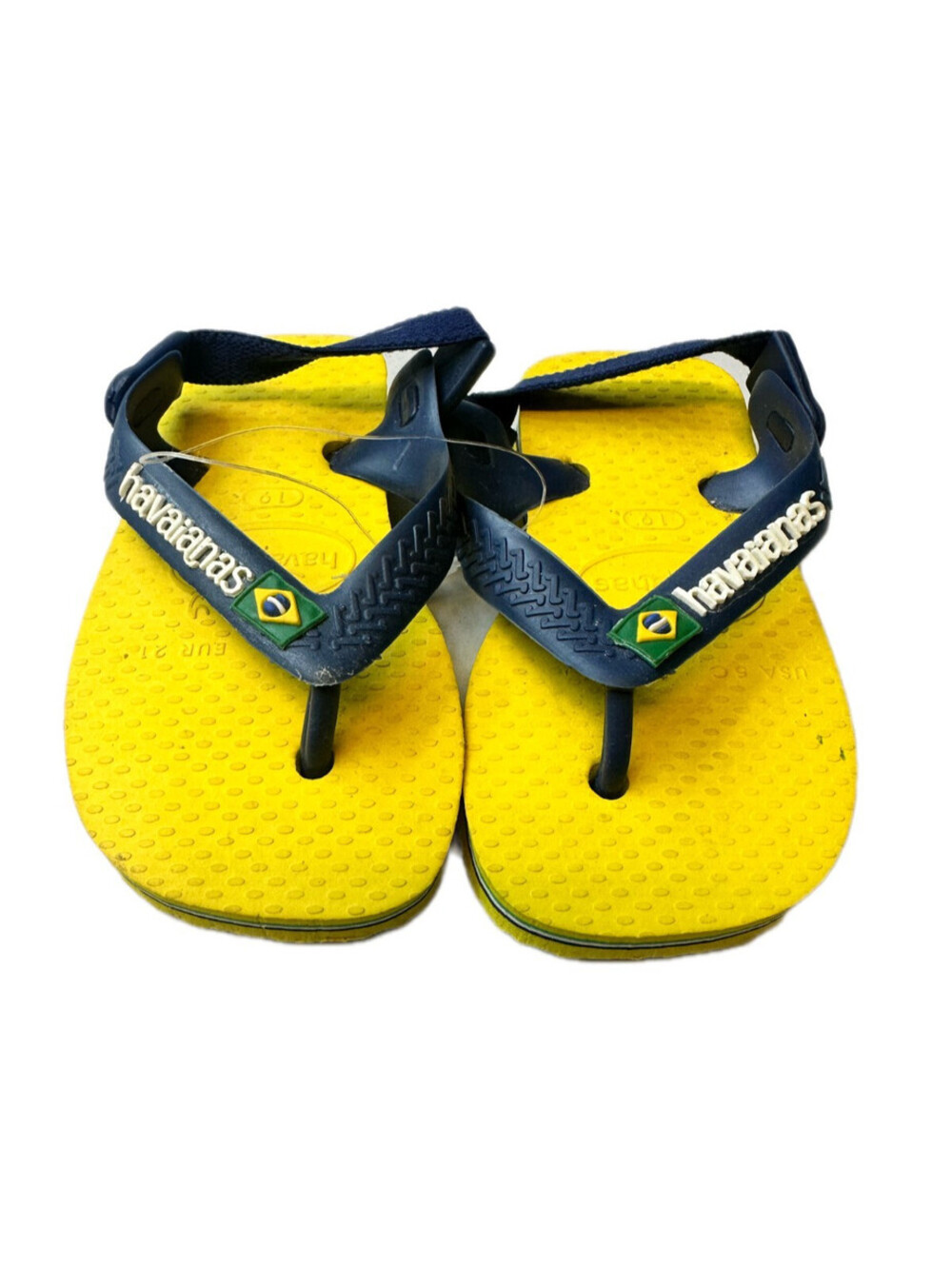 Baby Havaianas Brazil Logo Yellow Size US 5C EUR 21